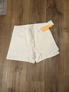 Risen White Shorts