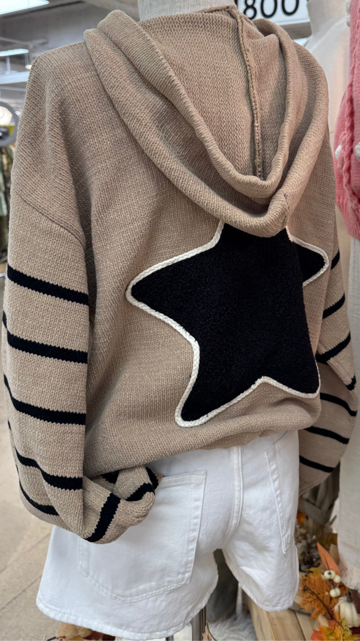 Star Hooded Cardigan