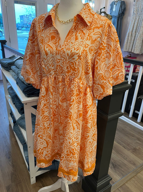 UG Orange Ric Rac Dress