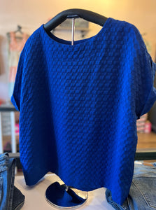 UG Blue Textured Top