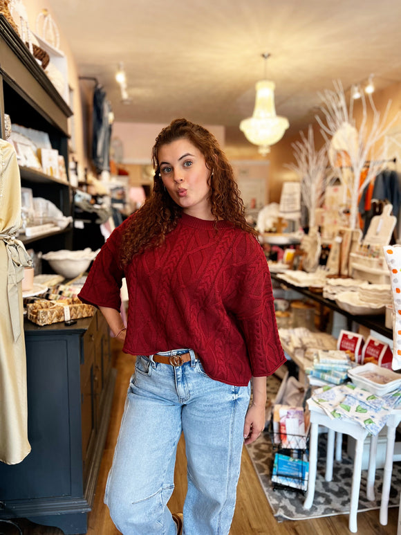 ET Burgundy Sweater