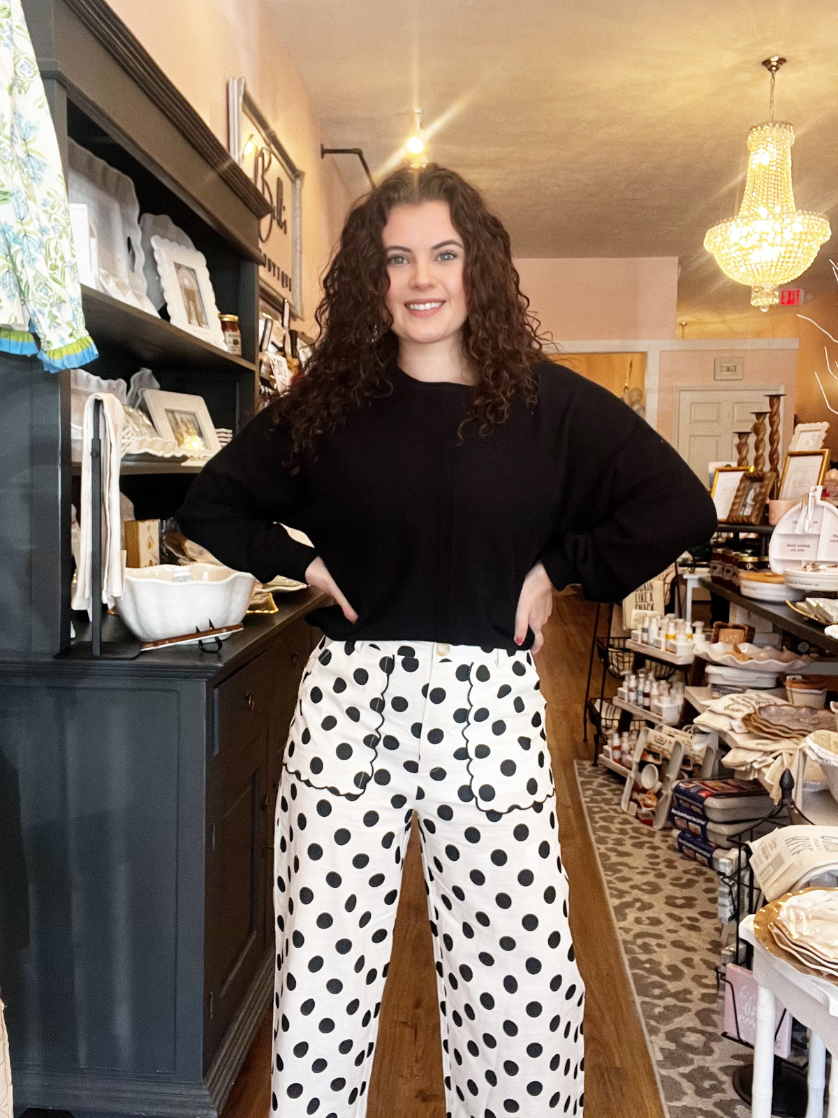 Cutest polka dot pants