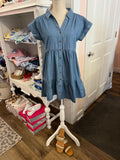 VJ Denim Tiered Dress/Shirt