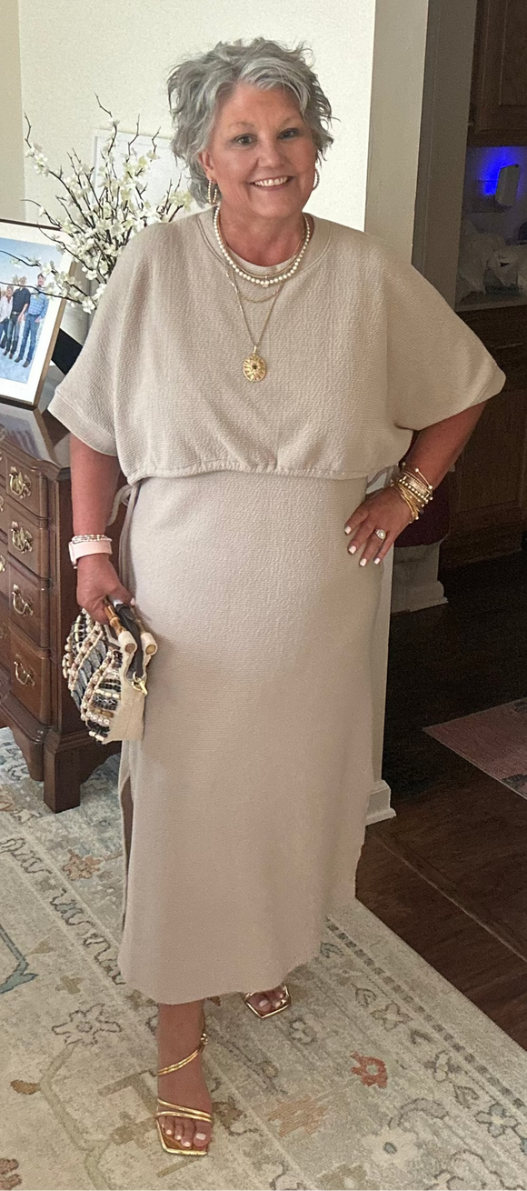 TB Taupe Maxi Dress