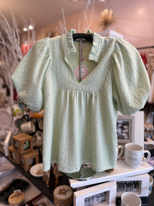 UG Lt Sage Textured top