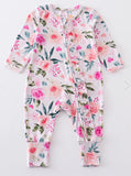 Floral Print Bamboo Romper