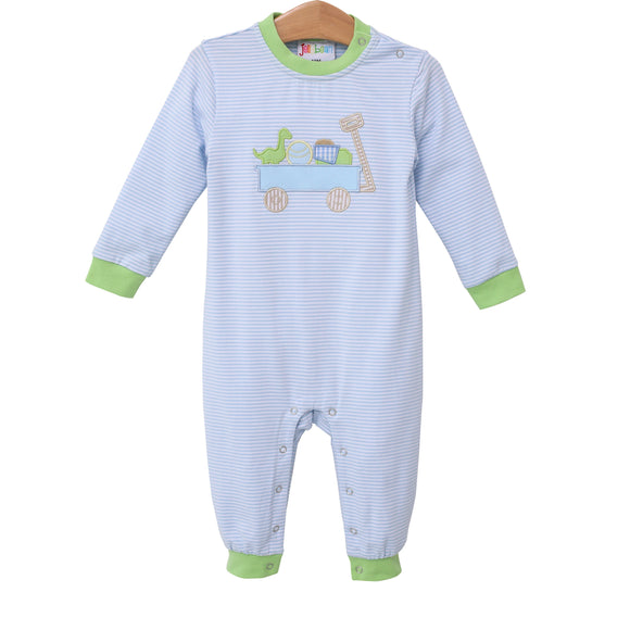 Toy Wagon Applique Romper