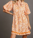 UG Orange Ric Rac Dress