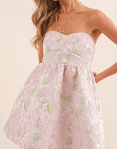 Floral Sweetheart Mini Dress