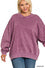 Curvy Acid Wash Fleece