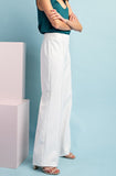 EE White Wide Leg Pants