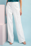 EE White Wide Leg Pants