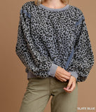 UG Washed Leopard French Terry Top