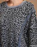 UG Washed Leopard French Terry Top