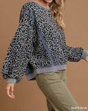 UG Washed Leopard French Terry Top