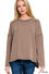 Z Rib Raw Edge Top