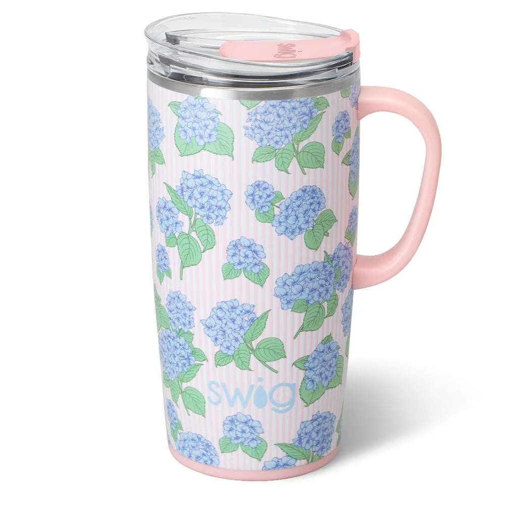 Swig Hydrangeas Travel Mug 22oz