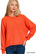 Z Viscose Front Seam Sweater