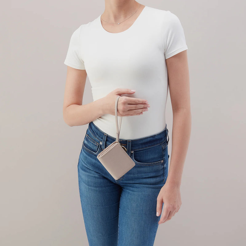 HOBO Coin Wristlet Stone Gloss