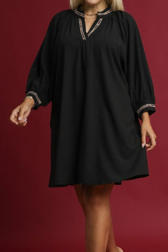 UG Black Trim Dress