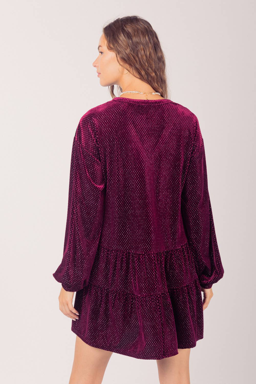 Velvet Mini Dress MAUVE
