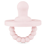 Cutie PAT Flat (0m+) Pacifier + Teether: Rose