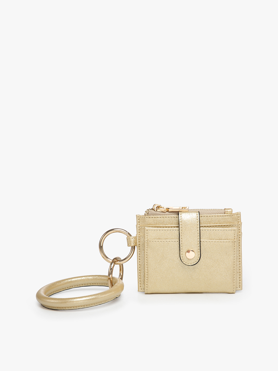 Sammie Mini Snap Wallet w/ Ring: Rhubarb Purple