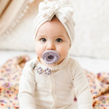 Cutie PAT Round (0-24m) Pacifier + Teether: Grey
