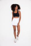 White A-Line Active Tennis Skort