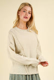 Chunky Braid OS Sweater