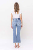 HIGH RISE DISTRESSED CROP DAD JEAN T5838: WHOA / 24