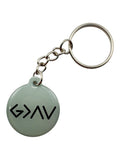 Tap To Pray™ - Prayer Tag Keychains: Tree Bark Camo + Cross