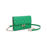 Winona Quilted Crossbody Black