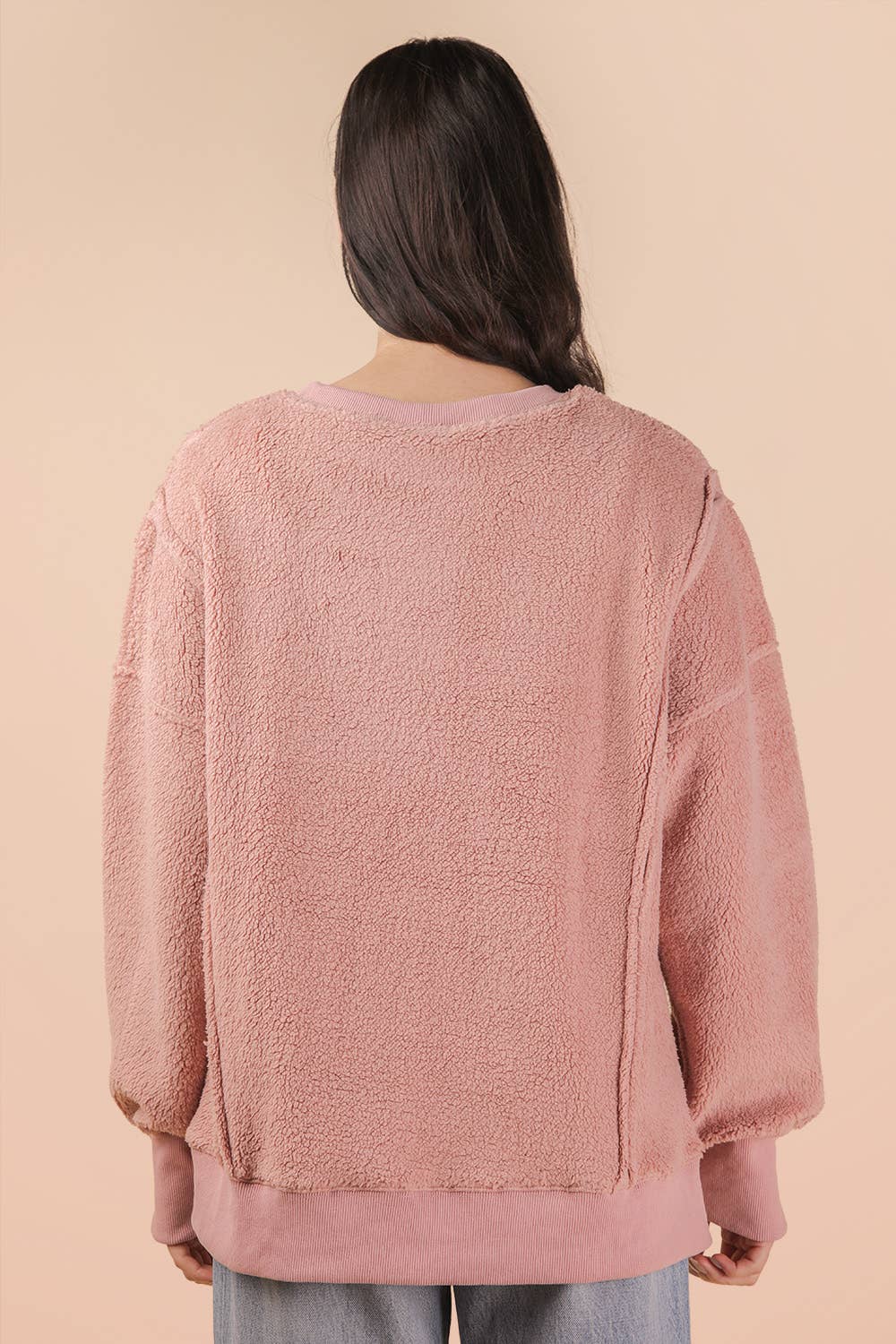 Oversized Fleece Top: