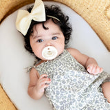 Cutie PAT Round (0-6m) Pacifier + Teether: Slate