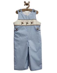 Cotton Smocked Boys Longall