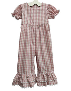 Rose Gingham Gabby Romper