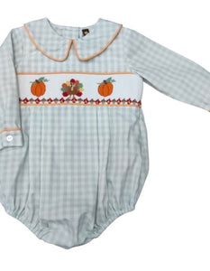 Harvest Smocked Boy Bubble