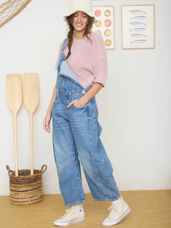 Washed Raw Edge SS Sweater