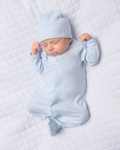 Essentials Solid Blue Footie: Newborn / Blue