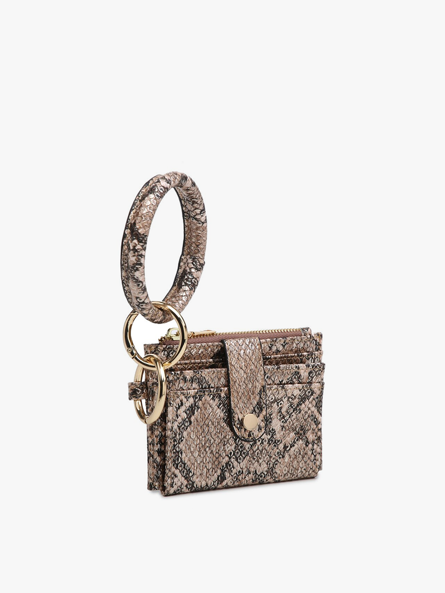 Sammie Mini Snap Wallet w/ Ring: Lt. Gold