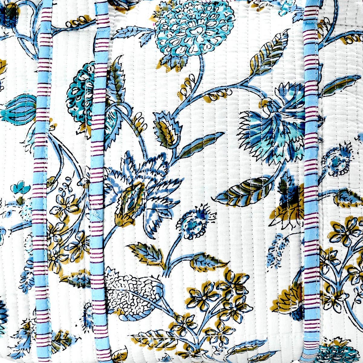 Cotton Block Print Tote Bag Small