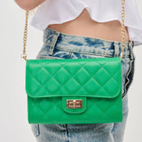 Winona Quilted Crossbody Black