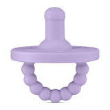 Cutie PAT Round (0-24m) Pacifier + Teether: Slate