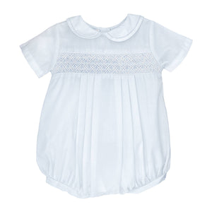 Romper with Smocking: Blue