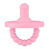 Cutie PAT Round (0-6m) Pacifier + Teether: Slate