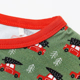 Truckin Around Long Jammies: 3T / All Smiles - Green