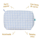 Vichy Pink or Blue Toiletry Bag: Light Blue