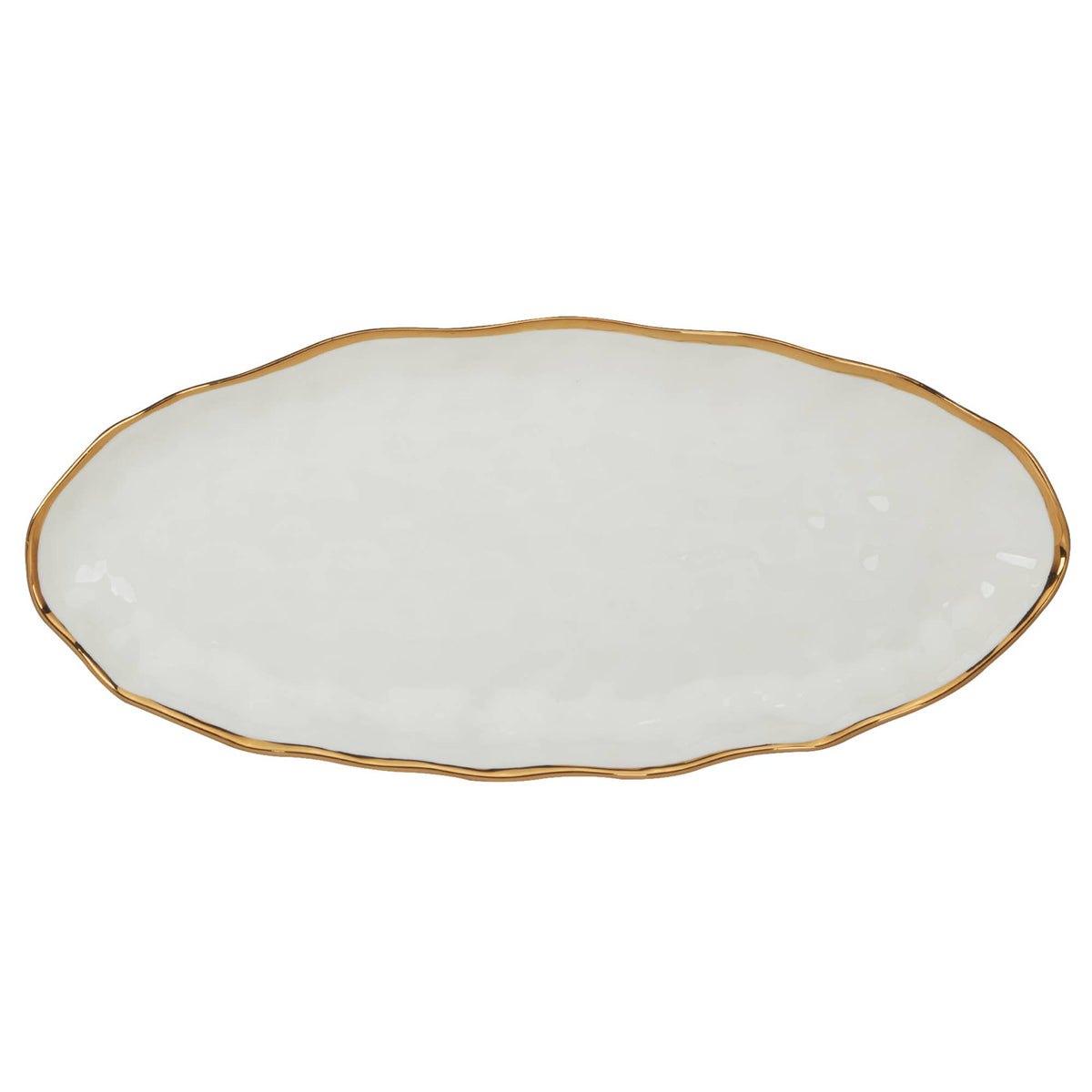 Regency Gold Oval Fish Platter 19.5in X 8.5in