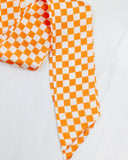Serafina Scarf Orange Check